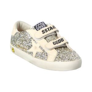 Golden Goose Old School Glitter & Leather Sneaker, Yellow